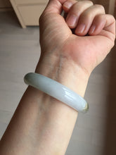 Load image into Gallery viewer, 53mm certified 100% natural Type A light green brown jadeite jade bangle AX133-7691
