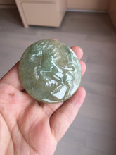 Load image into Gallery viewer, 100% Natural type A green jadeite Jade horse pendant worry stone AA28
