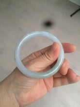 Load image into Gallery viewer, 55.5mm certified Type A 100% Natural light green/purple round cut Jadeite Jade bangle BK67-9881
