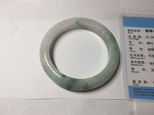 Load image into Gallery viewer, 54mm Certified type A 100% Natural green purple white Jadeite bangle BP175-1053

