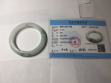 Load image into Gallery viewer, 54mm Certified type A 100% Natural green purple white Jadeite bangle BP175-1053
