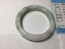 Load image into Gallery viewer, 54mm Certified type A 100% Natural green purple white Jadeite bangle BP175-1053
