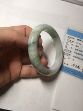 Load image into Gallery viewer, 54mm Certified type A 100% Natural green purple white Jadeite bangle BP175-1053

