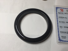 Load image into Gallery viewer, 62mm 100% Natural dark green/black meteorite Stellar Night sky nephrite bangle HT120-1016
