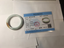 Load image into Gallery viewer, 50mm Certified 100% Natural Type A light green/yellow/brown Maple Syrup Mint Cake jadeite jade bangle BS136-4040
