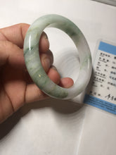 Load image into Gallery viewer, 54mm Certified type A 100% Natural green purple white Jadeite bangle BP175-1053
