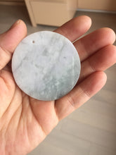 Load image into Gallery viewer, 100% Natural type A white light purple happy buddha jadeite Jade pendant AA27
