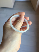 Load image into Gallery viewer, 50mm Certified Type A 100% Natural icy watery light purple green white slim Jadeite Jade bangle PJ55-2049

