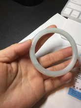 Load image into Gallery viewer, Shopify only 5385mm Certified 100% natural Type A light green white jadeite jade bangle AX135-0224 add on item
