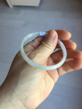 Load image into Gallery viewer, 50mm Certified Type A 100% Natural icy watery light purple green white slim Jadeite Jade bangle PJ55-2049

