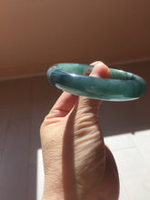 Load image into Gallery viewer, 55mm Certified Type A 100% Natural dark green/blue/gray/black Guatemala Jadeite bangle PB281-0710
