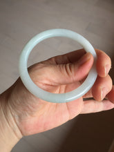 Load image into Gallery viewer, Shopify only 5385mm Certified 100% natural Type A light green white jadeite jade bangle AX135-0224 add on item
