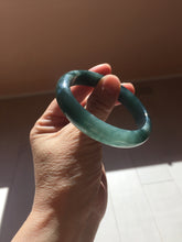 Load image into Gallery viewer, 55mm Certified Type A 100% Natural dark green/blue/gray/black Guatemala Jadeite bangle PB281-0710
