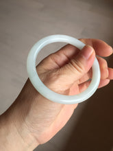 Load image into Gallery viewer, Shopify only 5385mm Certified 100% natural Type A light green white jadeite jade bangle AX135-0224 add on item

