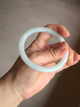 Load image into Gallery viewer, Shopify only 5385mm Certified 100% natural Type A light green white jadeite jade bangle AX135-0224 add on item
