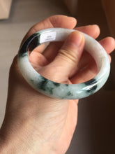 Load image into Gallery viewer, 55.5mm Certified Type A 100% Natural dark green/white/purple Jadeite Jade bangle PF26-(3426)
