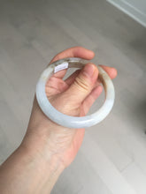 Load image into Gallery viewer, 57.2mm Certified Type A 100% Natural icy watery white purple black brown Jadeite Jade bangle H154-7049
