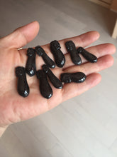 Load image into Gallery viewer, 100% natural type A icy black blessed melon Jadeite Jade pendant BK102
