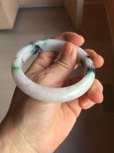 Load image into Gallery viewer, 56mm certified 100% natural type A sunny green/dark green/purple/white jadeite jade bangle PF19-3425
