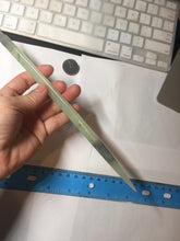 Load image into Gallery viewer, 23cm 100% Natural light green black (绿水墨) Xiu Jade Serpentine square style hairpin AW16
