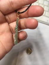 Load image into Gallery viewer, Type A 100% Natural Icy Watery Light Green gray (淡油冰)Jadeite Jade Greatest of All Time Goat Pendant PC230
