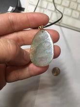 Load image into Gallery viewer, Type A 100% Natural Icy Watery Light Green gray (淡油冰)Jadeite Jade Greatest of All Time Goat Pendant PC230

