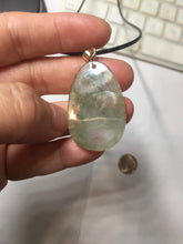 Load image into Gallery viewer, Type A 100% Natural Icy Watery Light Green gray (淡油冰)Jadeite Jade Greatest of All Time Goat Pendant PC230
