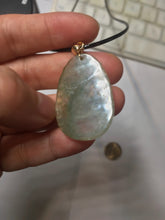 Load image into Gallery viewer, Type A 100% Natural Icy Watery Light Green gray (淡油冰)Jadeite Jade Greatest of All Time Goat Pendant PC230
