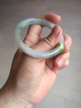 Load image into Gallery viewer, 50.5mm Certified Type A 100% Natural icy green brown oval Jadeite Jade bangle E55-3561

