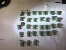 Load image into Gallery viewer, Type A 100% Natural dark green blue gray black Guatemala jadeite jade Snowflake Kitty(雪花猫) pendant BS138 Add one item

