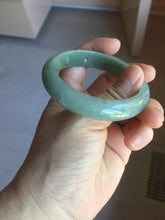 Load image into Gallery viewer, 53.6mm Certified Type A 100% Natural black/dark green/gray Jadeite bangle PJ51-2855
