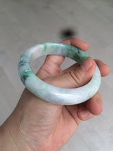 Load image into Gallery viewer, 57.5mm Certified 100% natural Type A sunny green/purple jadeite jade bangle AY50-4124
