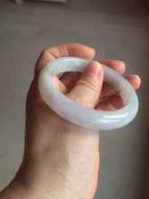Load image into Gallery viewer, 55mm certified 100% natural type A white/green/black/purple jadeite jade bangle AU42-8152
