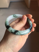 Load image into Gallery viewer, 56.2mm certified 100% natural type A dark green/purple/white jadeite jade bangle PF18-3423
