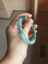 Load image into Gallery viewer, 55mm Certified type A 100% Natural light green blue purple gray black Jadeite bangle PB274-2748
