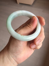 Load image into Gallery viewer, 53.5mm certified 100% natural Type A sunny green/white jadeite jade bangle BM41-8047
