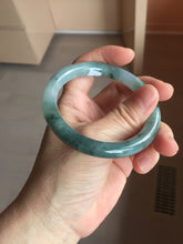 Load image into Gallery viewer, 55mm Certified type A 100% Natural light green blue purple gray black Jadeite bangle PB274-2748
