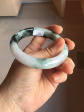 Load image into Gallery viewer, 56.2mm certified 100% natural type A dark green/purple/white jadeite jade bangle PF18-3423
