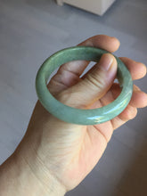 Load image into Gallery viewer, 53.6mm Certified Type A 100% Natural black/dark green/gray Jadeite bangle PJ51-2855
