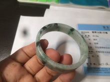 Load image into Gallery viewer, 51.7mm Certified type A 100% Natural sunny green/purple square Jadeite Jade  bangle AZ57-7272
