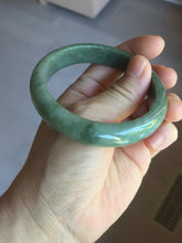 Load image into Gallery viewer, 56.8mm Certified Type A 100% Natural black/dark green/gray Jadeite bangle PJ50-2848
