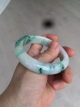 Load image into Gallery viewer, 57.5mm Certified 100% natural Type A sunny green/purple jadeite jade bangle AY50-4124
