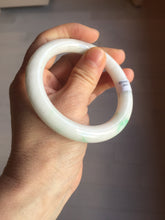 Load image into Gallery viewer, 55.5mm Certified Type A 100% Natural sunny green/white(白底青)/purple Jadeite Jade bangle PE41-2867
