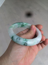 Load image into Gallery viewer, 57.5mm Certified 100% natural Type A sunny green/purple jadeite jade bangle AY50-4124
