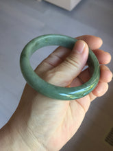 Load image into Gallery viewer, 56.8mm Certified Type A 100% Natural black/dark green/gray Jadeite bangle PJ50-2848
