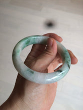 Load image into Gallery viewer, 57.5mm Certified 100% natural Type A sunny green/purple jadeite jade bangle AY50-4124

