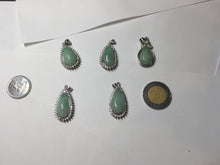 Load image into Gallery viewer, 100% natural type A sunny green jadeite jade water drop pendant necklace group PA111
