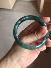 Load image into Gallery viewer, 55mm Certified Type A 100% Natural dark green/blue/gray/black Guatemala Jadeite bangle PB281-0710

