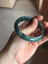 Load image into Gallery viewer, 55mm Certified Type A 100% Natural dark green/blue/gray/black Guatemala Jadeite bangle PB281-0710
