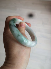Load image into Gallery viewer, 57.7mm certificated Type A 100% Natural sunny green/white/purple Jadeite Jade bangle AY49-4128
